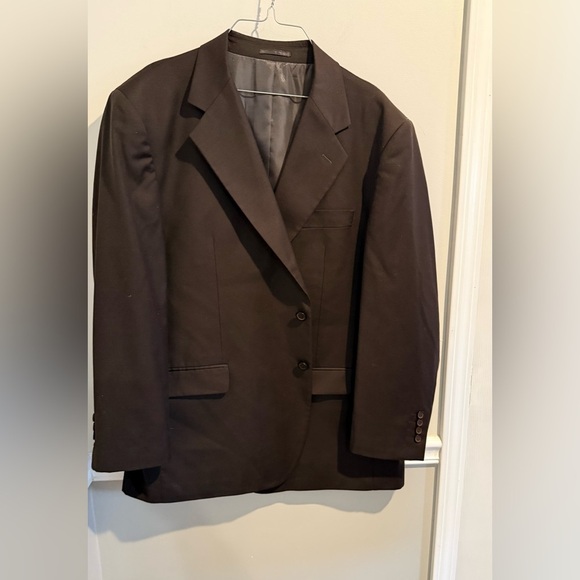 Vintage BC Bulgari Solid Brown  Men's Suit Jacket Blazer Sport Coat‎ 30/60 - Picture 3 of 10